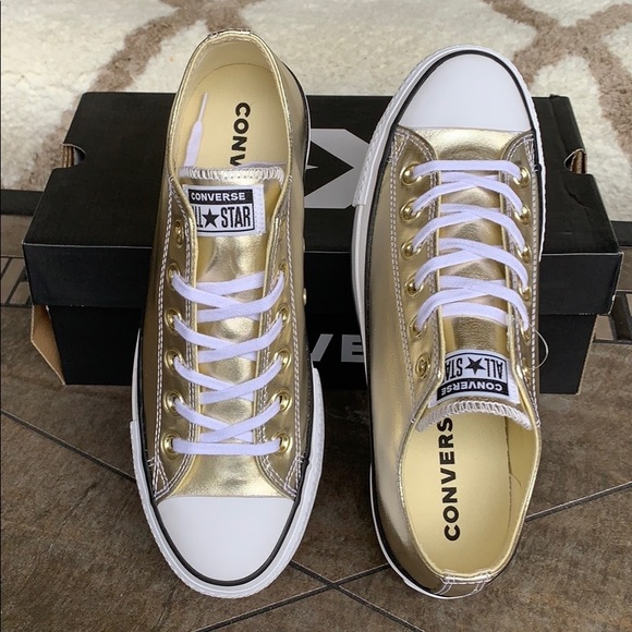 CONVERSE CTAS LIFT OX PLATFORM GOLD/BLACK/WHITE WM - Picture 7 of 16